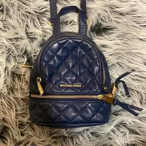 Michael Kors | Bags | Michael Kors Navy Blue Rhea Extra  display picture 3